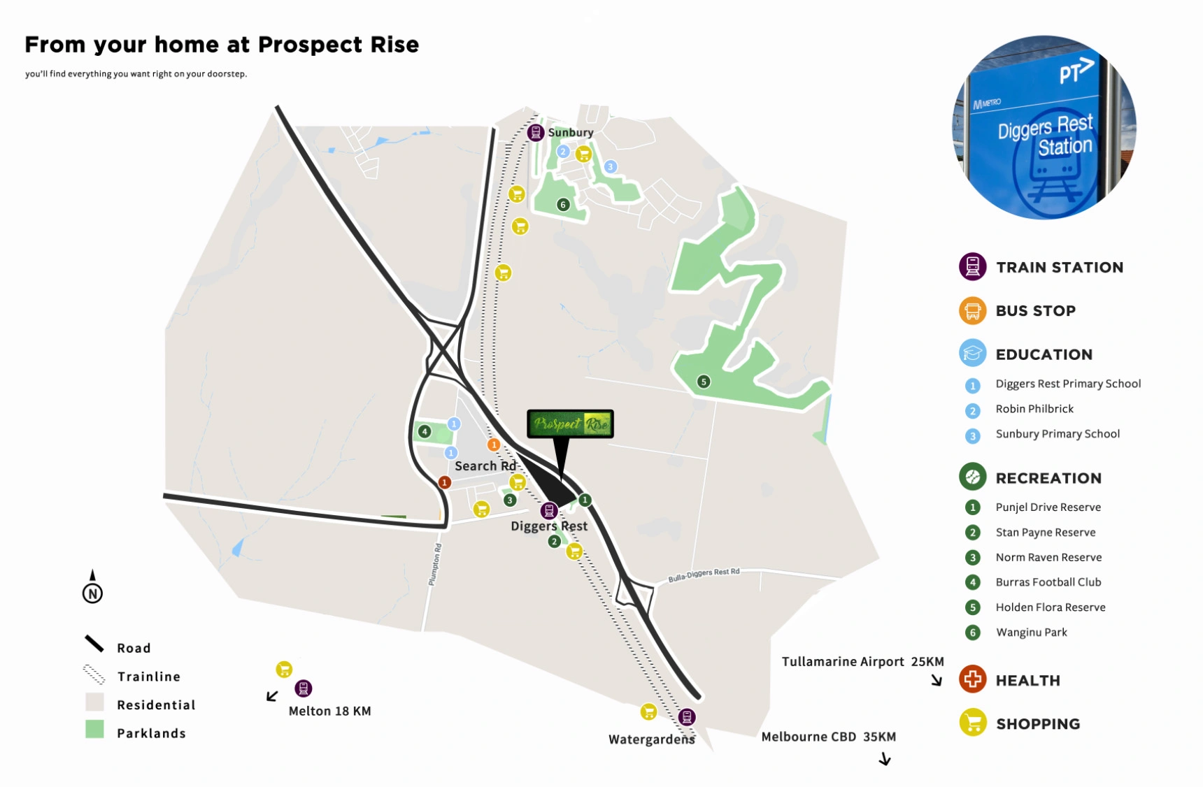 331m² Land just opposite the railway Diggers Rest station